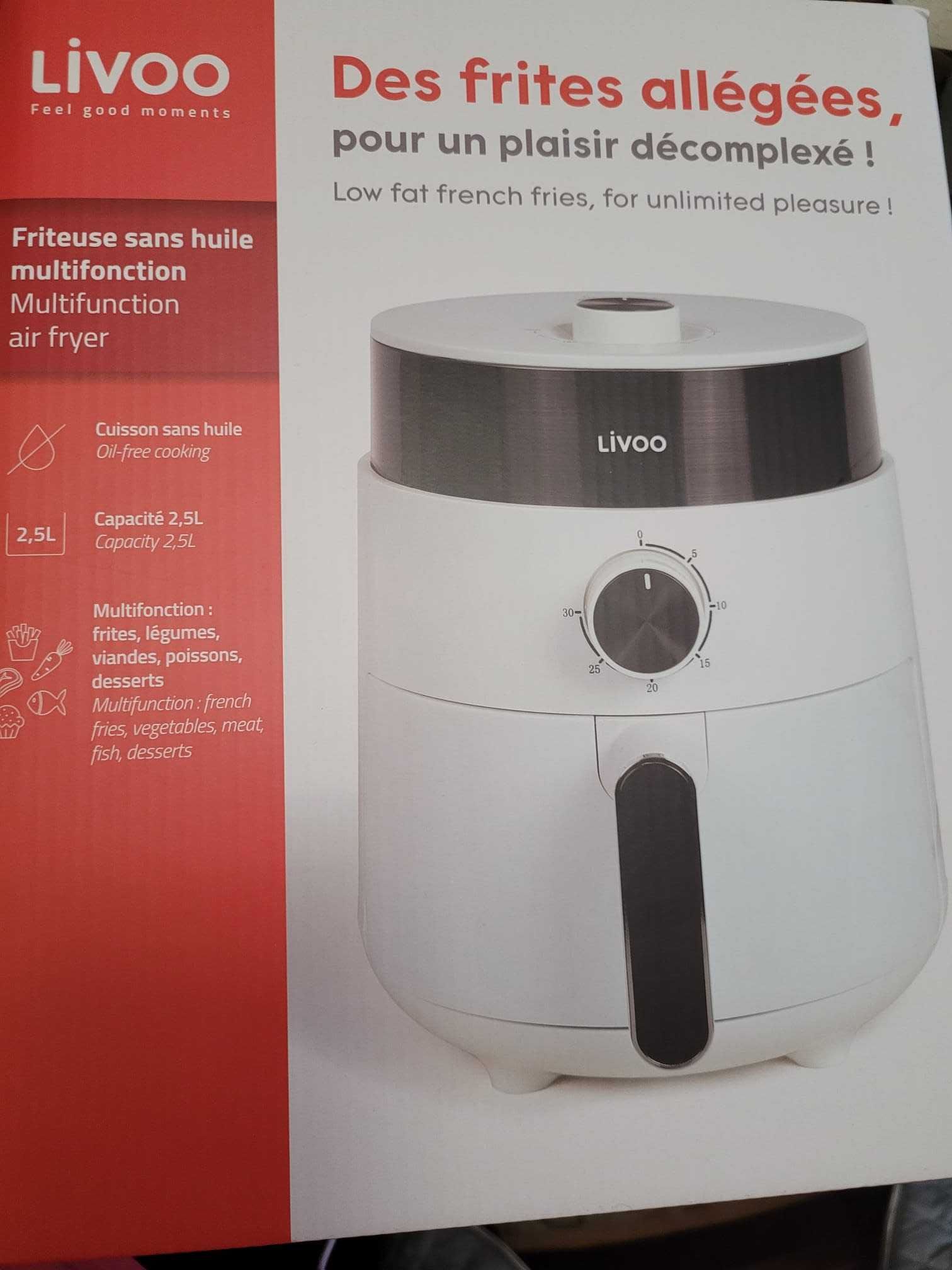 Friteuza Air Fryer Multifunctional Livoo