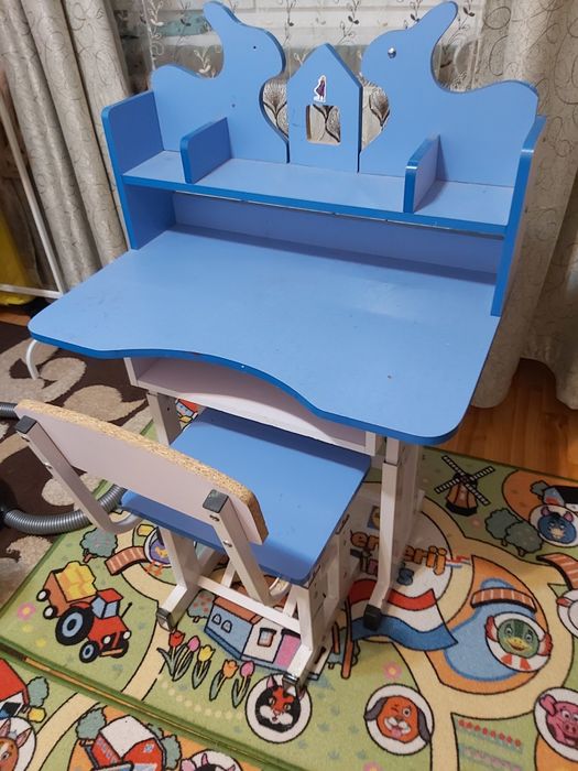 Birou copii, scaun și masa reglabila