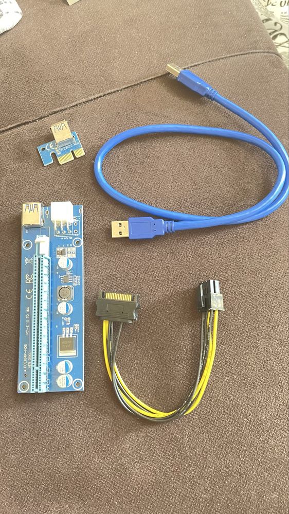 Райзер Переходник Expert PCI-E - PCI-E 0.6 м B-001