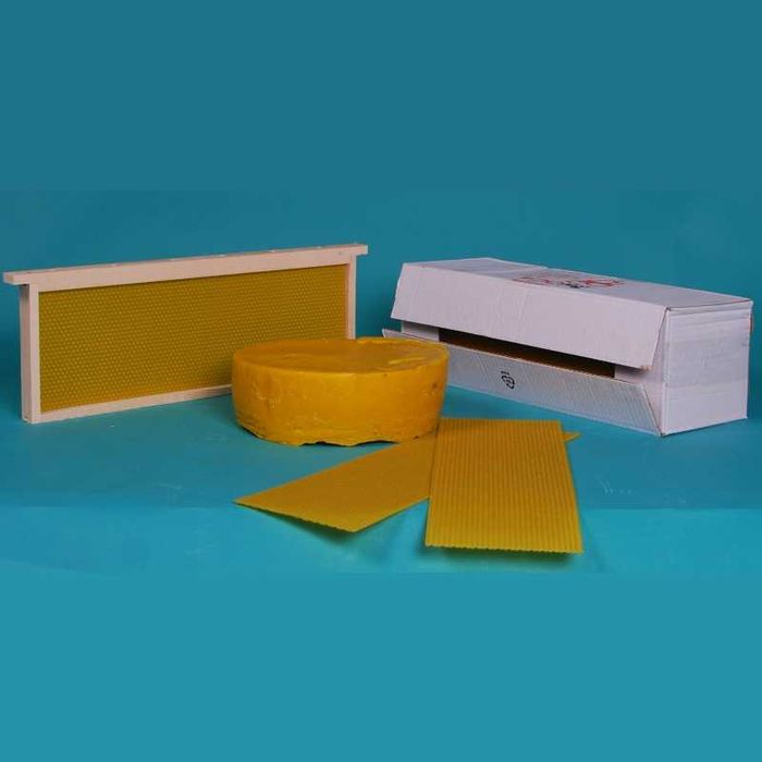 Foițe de ceară naturală 1 1, 1 2, 3 4, calitate pentru stupină