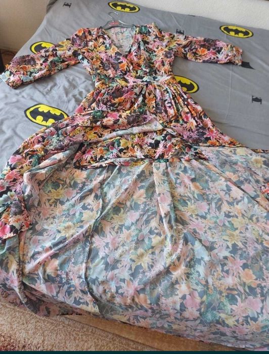 Rochie deosebita, vaporoasa, înflorata, lunga/evenimente mas.XS/ S mic