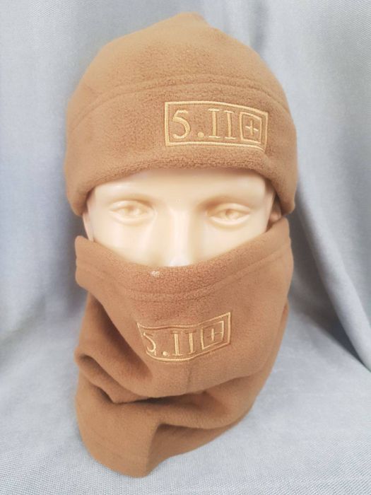 Шапка и шарф флисовый комплект