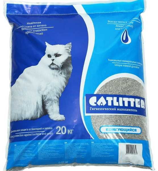 Комкующийся (бентонит) наполнитель CatLitter (Кэтлитр) 20 кг