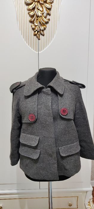 Короткое Пальто из шерсти ламы