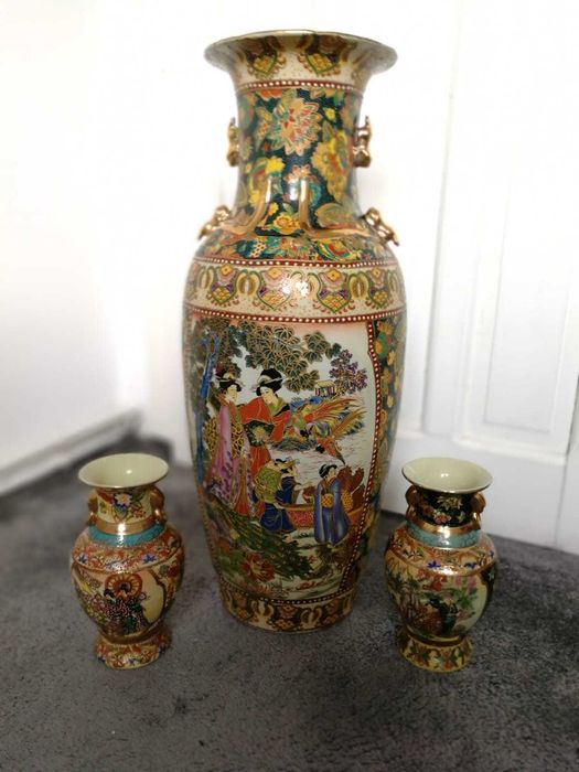 Vaza de porțelan chinezeasca (SET 3 vaze)