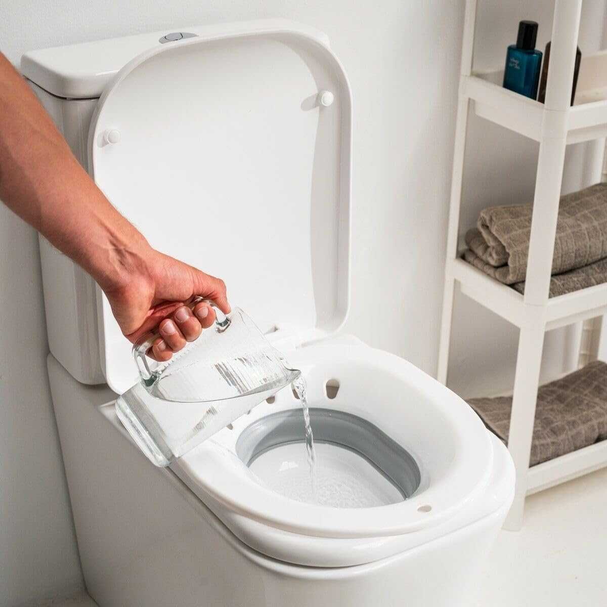 Bideu pliabil si portabil pentru toaleta 5L Usor de golit Universal