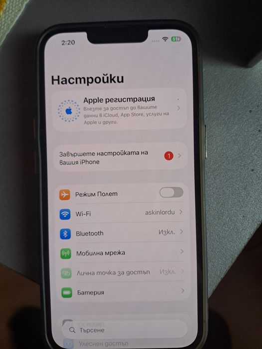 Apple iPhone 14, 128GB, Батерия 88%, Midnight Blue, Отлично състояние