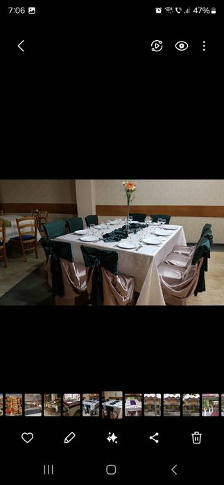 Fata de masa, huse scaune.