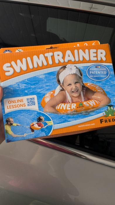 Детски обучителен пояс за плуване swim trainer, оранжев