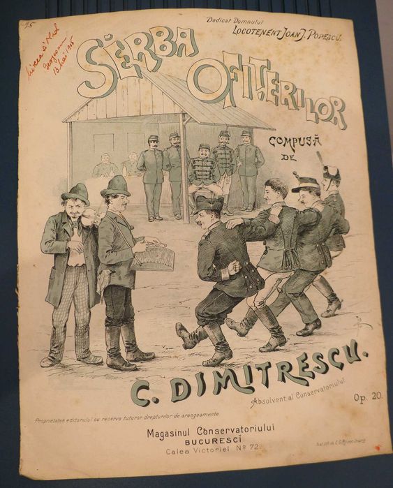 Partituri Muzica Veche Romaneasca Antebelica Litografii Bucuresci