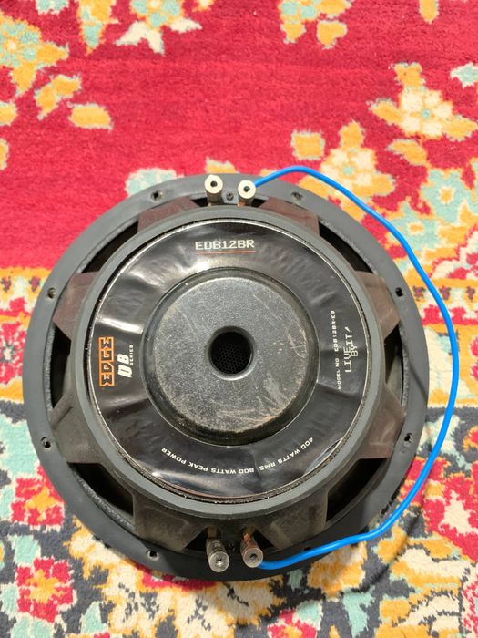 Edge subwoofer 12 dyum 400 rms 800 max truba korbda