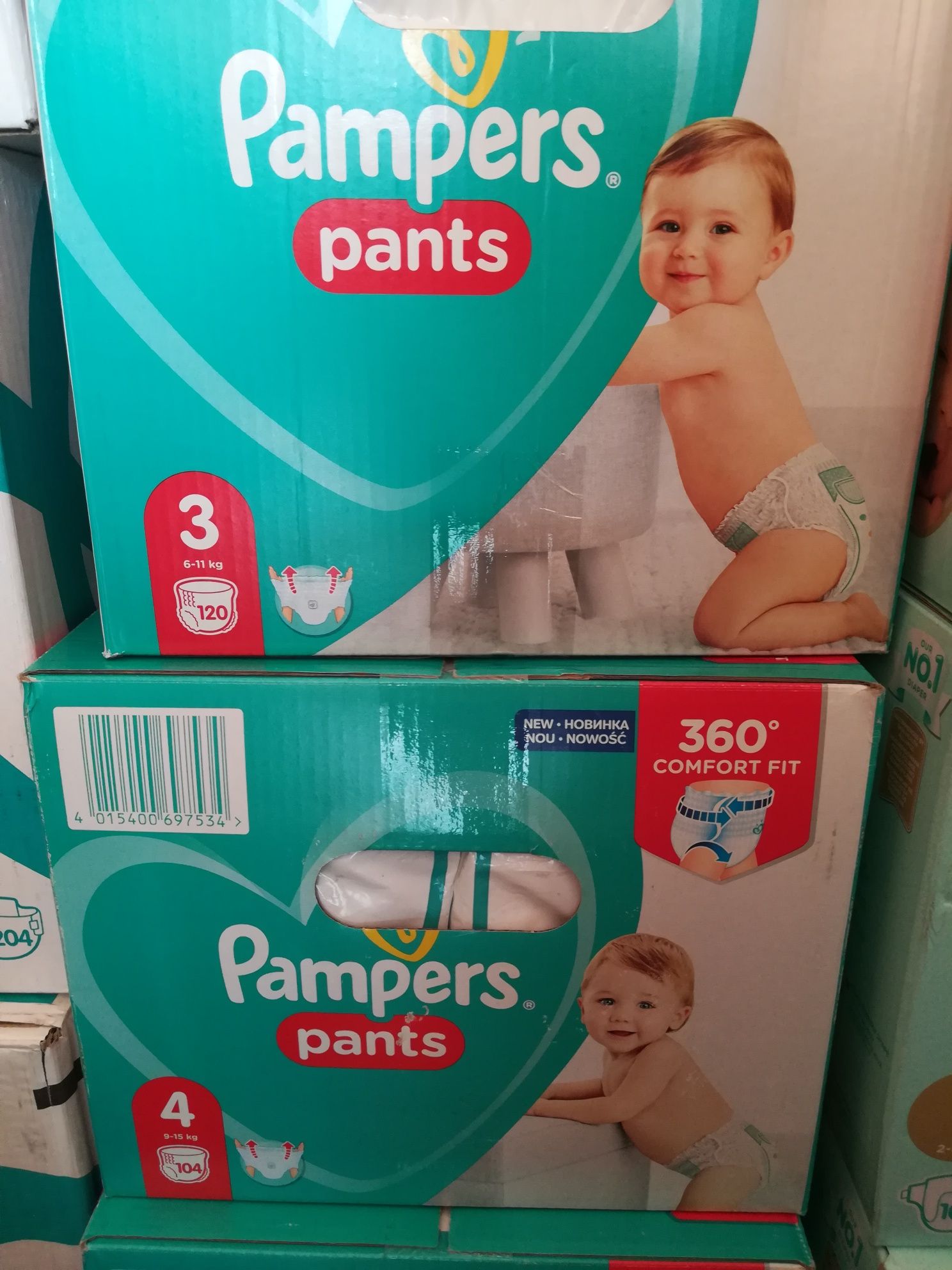 Pampers premium care/pure размери 1,2,3,4,5,6