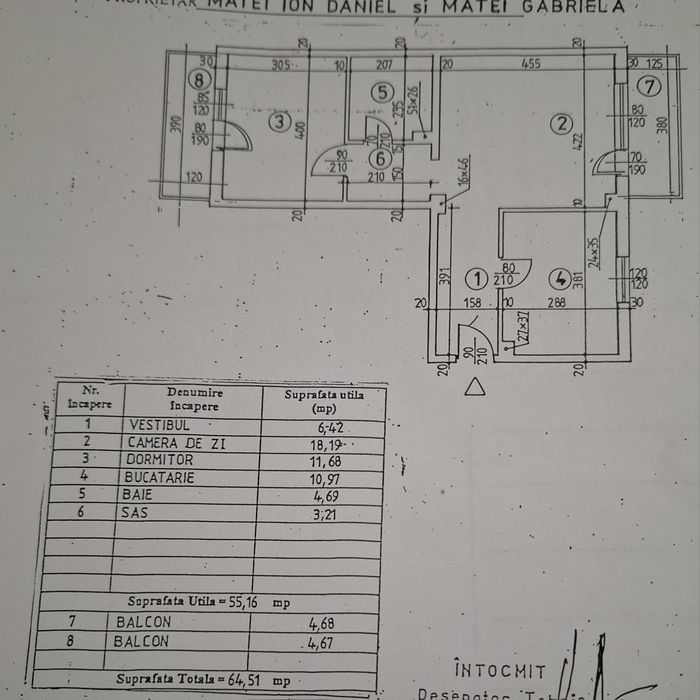 Apartament 2 camere de vânzare