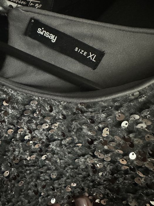 Дамска рокля с пайети ХЛ