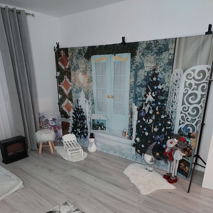 5 Fundaluri Banner 2x3m cu tematica de Craciun si iarna