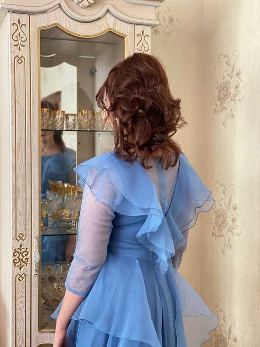 Вечернее платье берёзовый