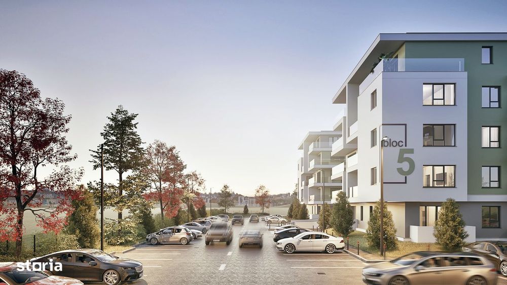 Apartament spatios 2 camere cu parc și spații verzi