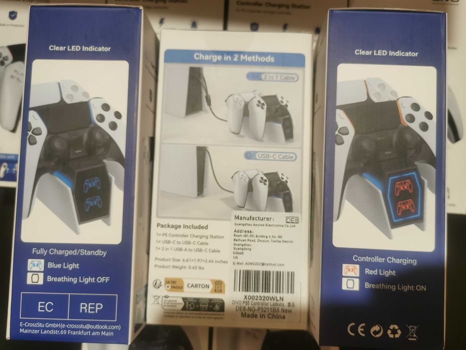 Зарядни станции за джойстици на Playstation 5 станции за джойстици