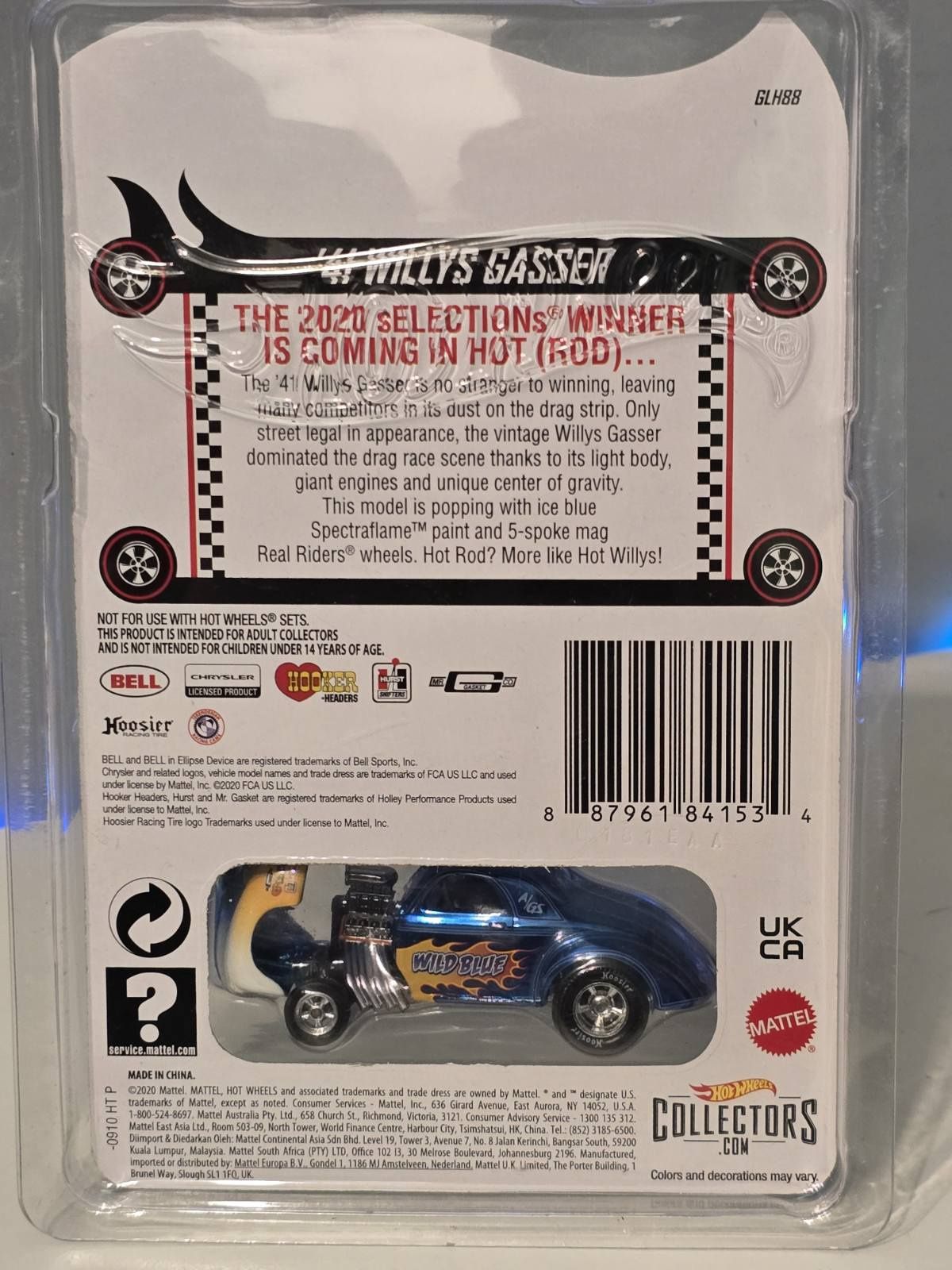 Hot Wheels '41 Willys Gasser – Wild Blue (RL
