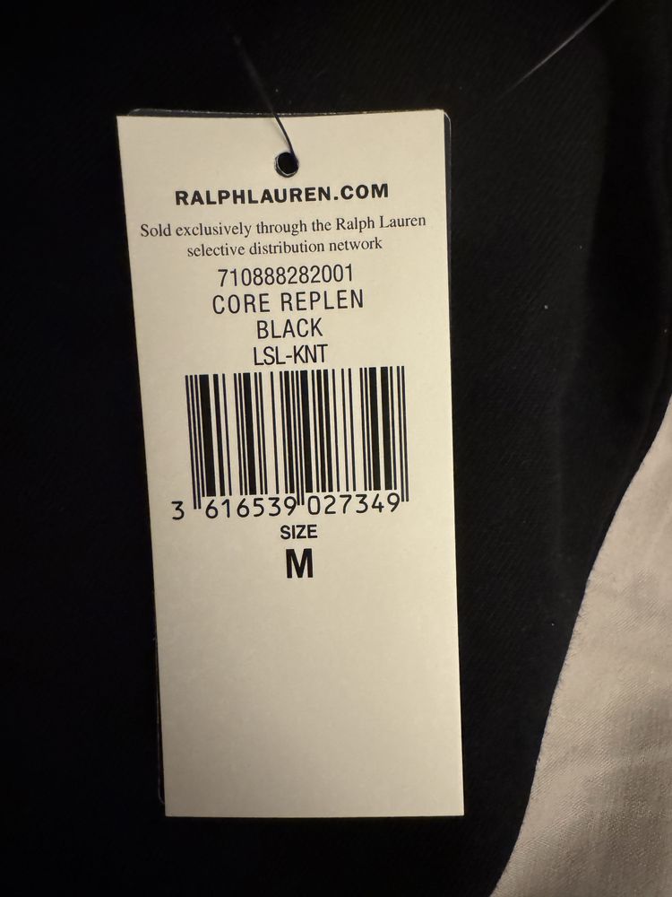 Original Hanorac Ralph Lauren Negru  - Double knit full zip hoodie nou