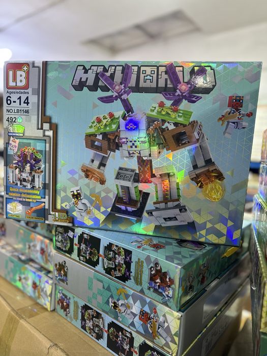 Конструктор Майнкрафт LED светлина Minecraft конструктори