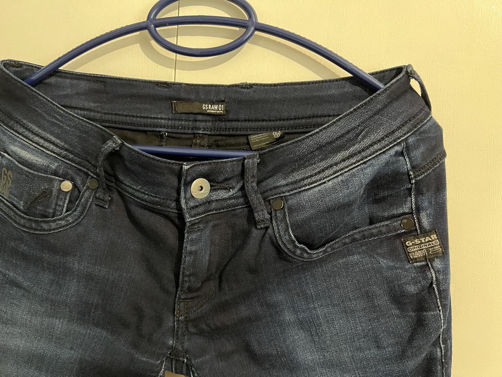 Blugi G-Star Raw marimea 28 talie / 32 lungime regular talie joasa