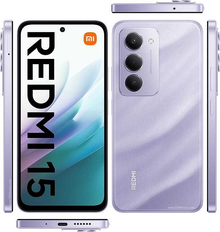 Redmi 15 новый, гидрогелевая плёнка и два чехла в подарок