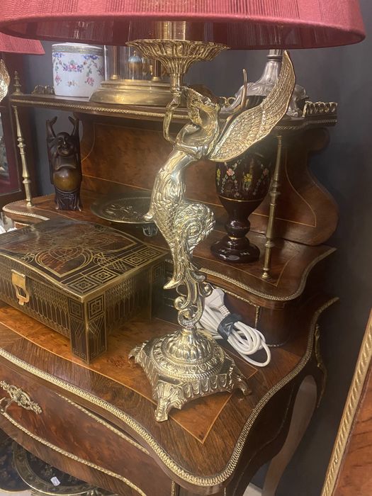 bronz/abajur mătase