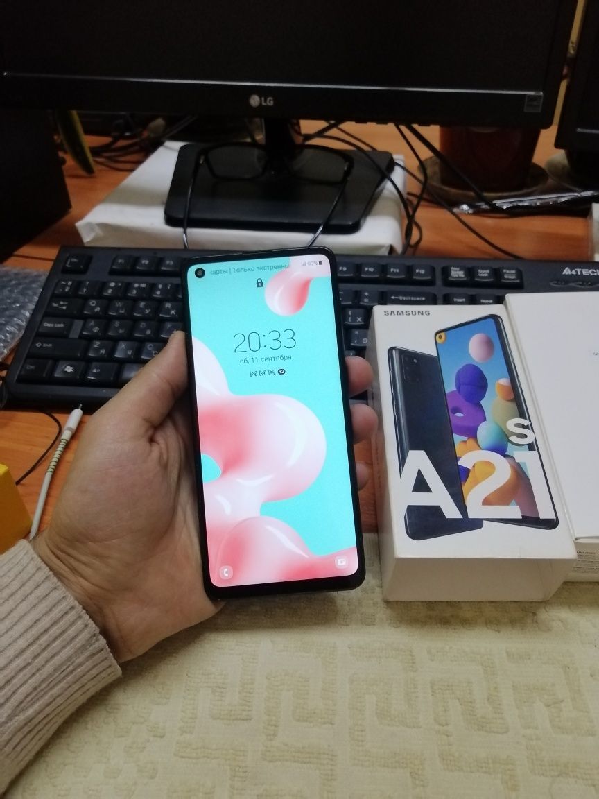 Samsung A21S 3/32gb(2021)ideal ochilmagan usta kurmagan aybi yuq