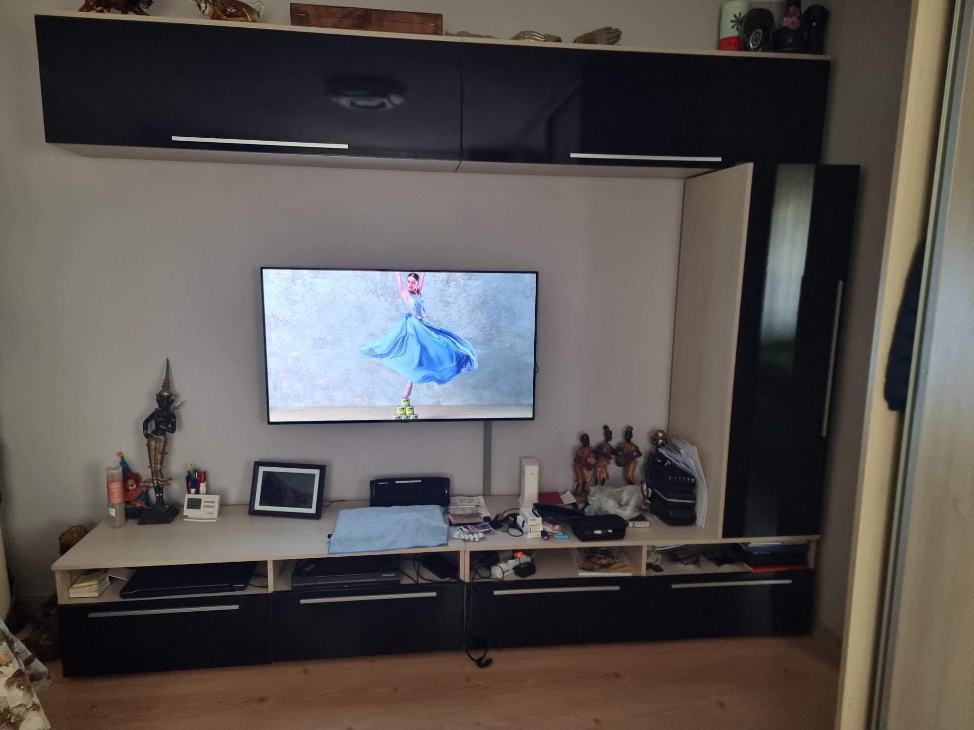 Living,sufragerie Casa Rusu,,mobila modulara,module suspendate,dulap