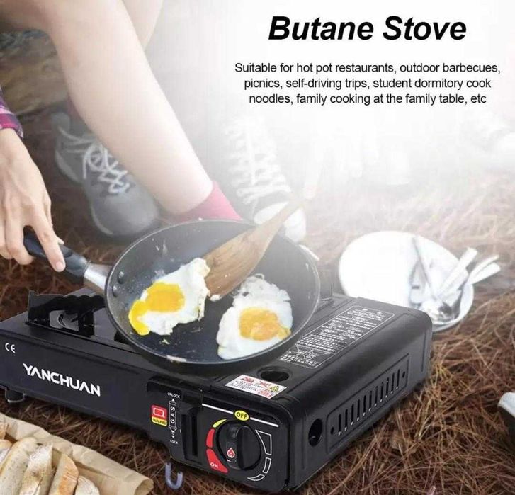 Aragaz portabil 2 in 1 camping  la butelie GPL sau propan spray