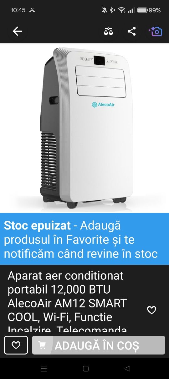 Aer condiționat portabil