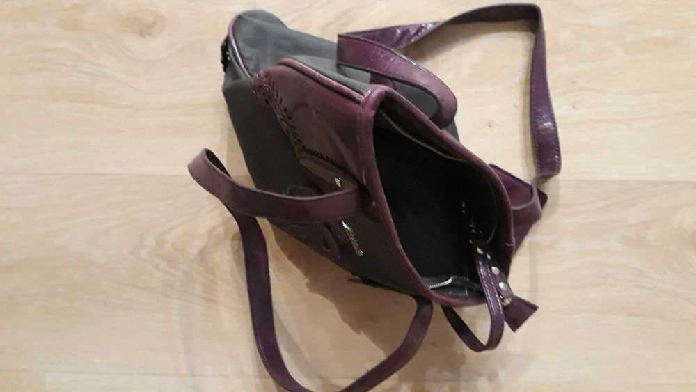 Чанта дамска сиво-лила