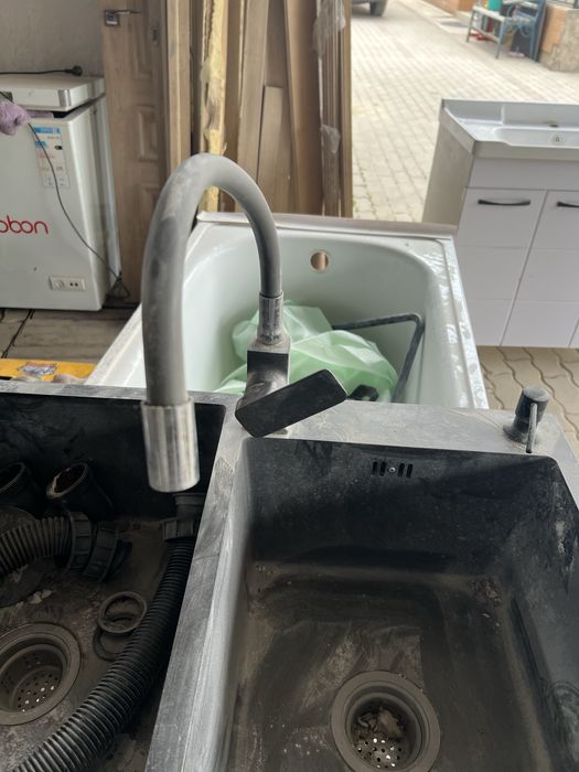 Мойка и сместитель недорого двойной