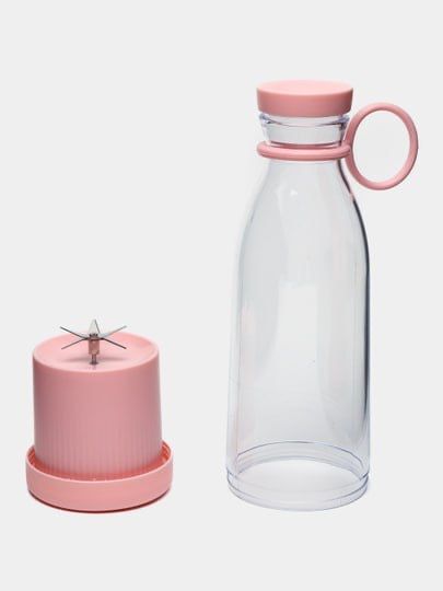 Портативная бутылка блендер. Зеленый и розовый цвет