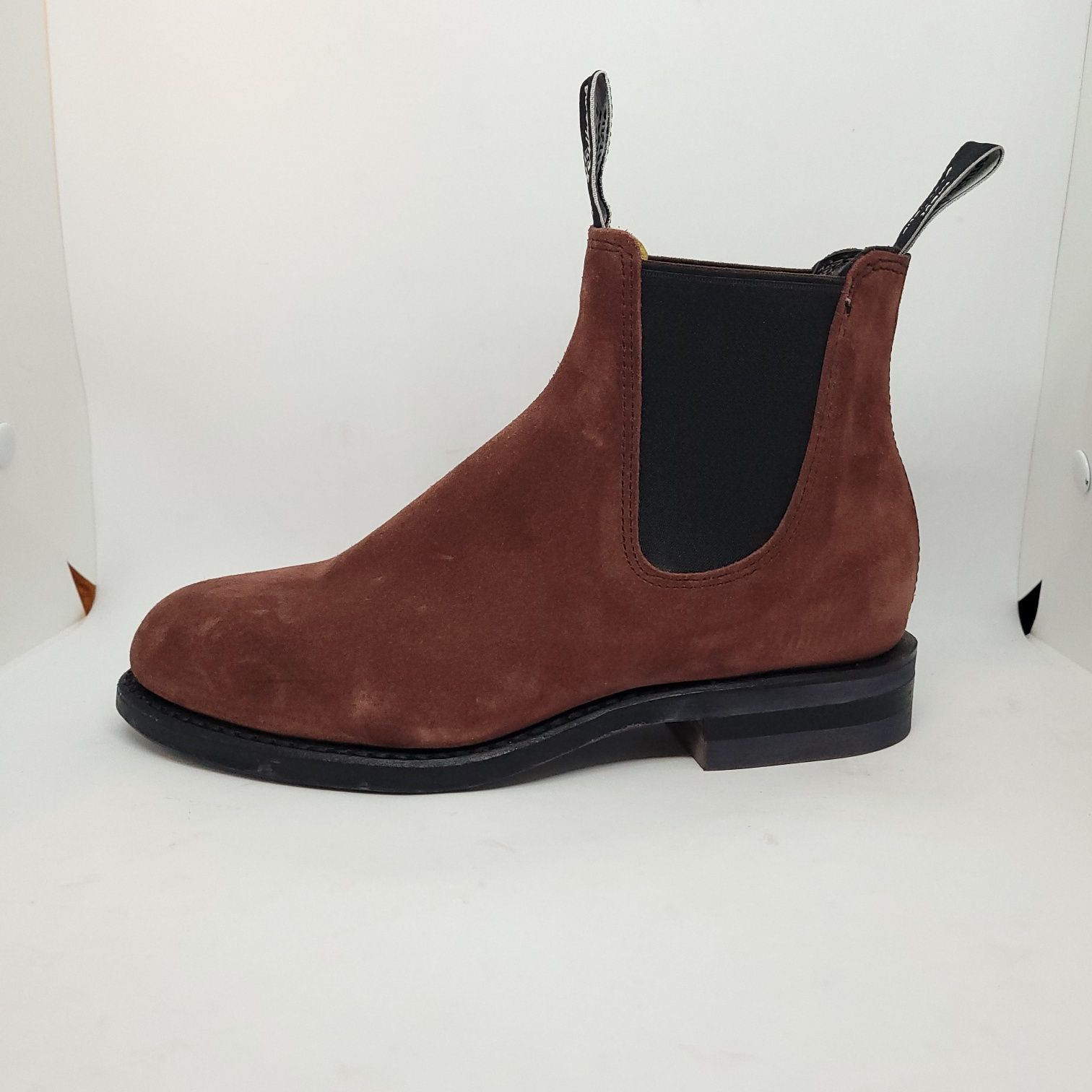 R.M.Williams Women's Chelsea Suede Boot - Red Brown - UK 4(G)/EUR 36,5