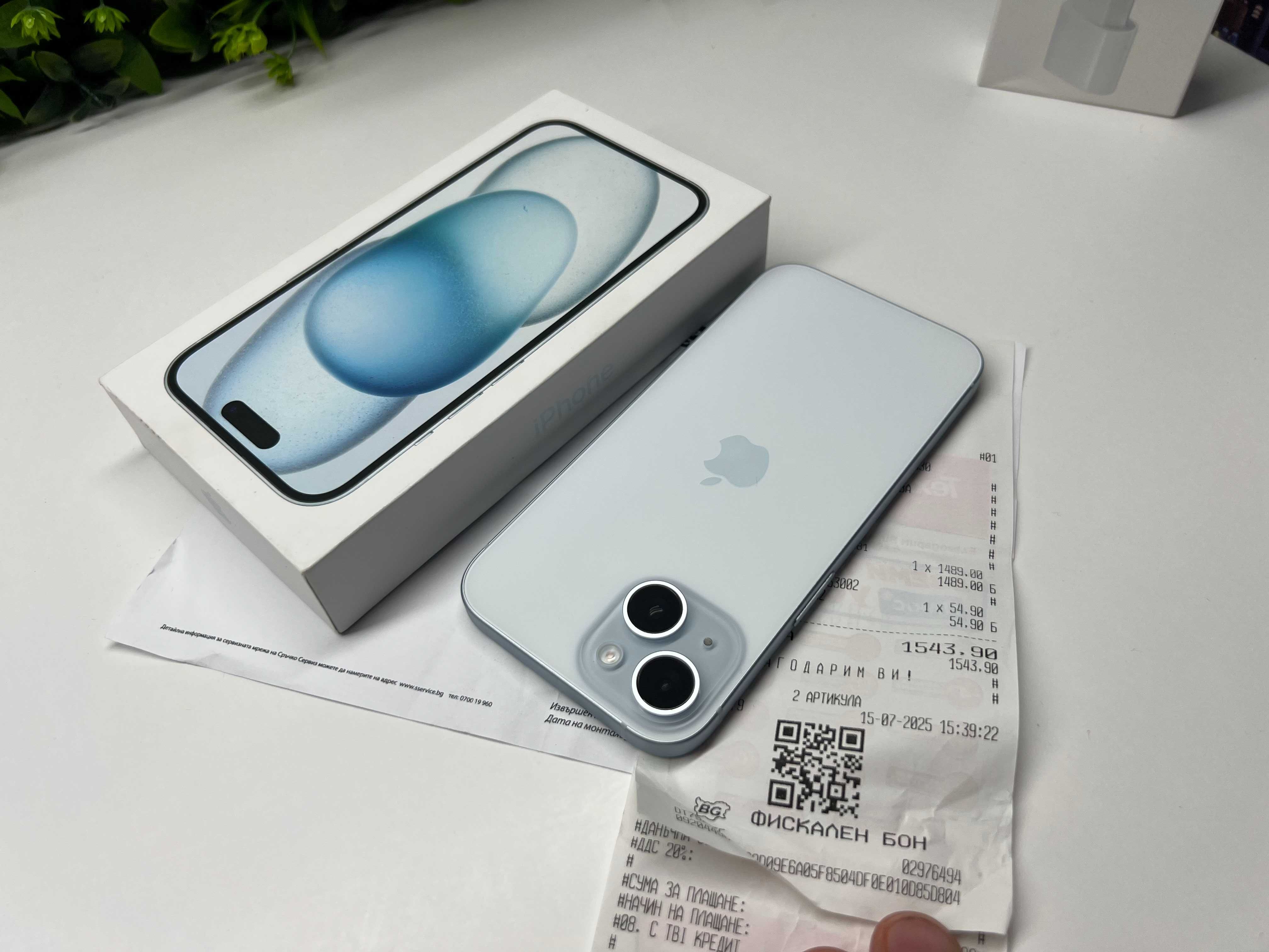 iPhone 15 128GB 2г Гаранция Blue