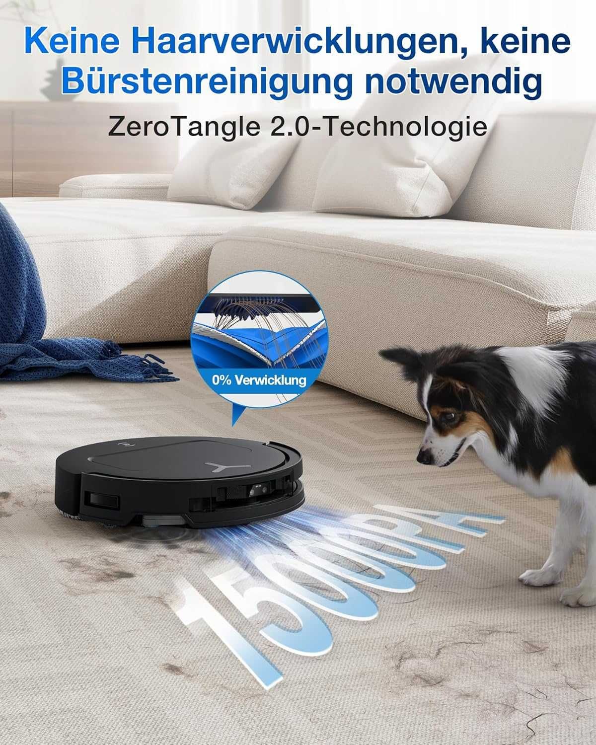 Прахосмукачка робот Ecovacs Deebot T50 Omni 15000Pa ZeroTangle