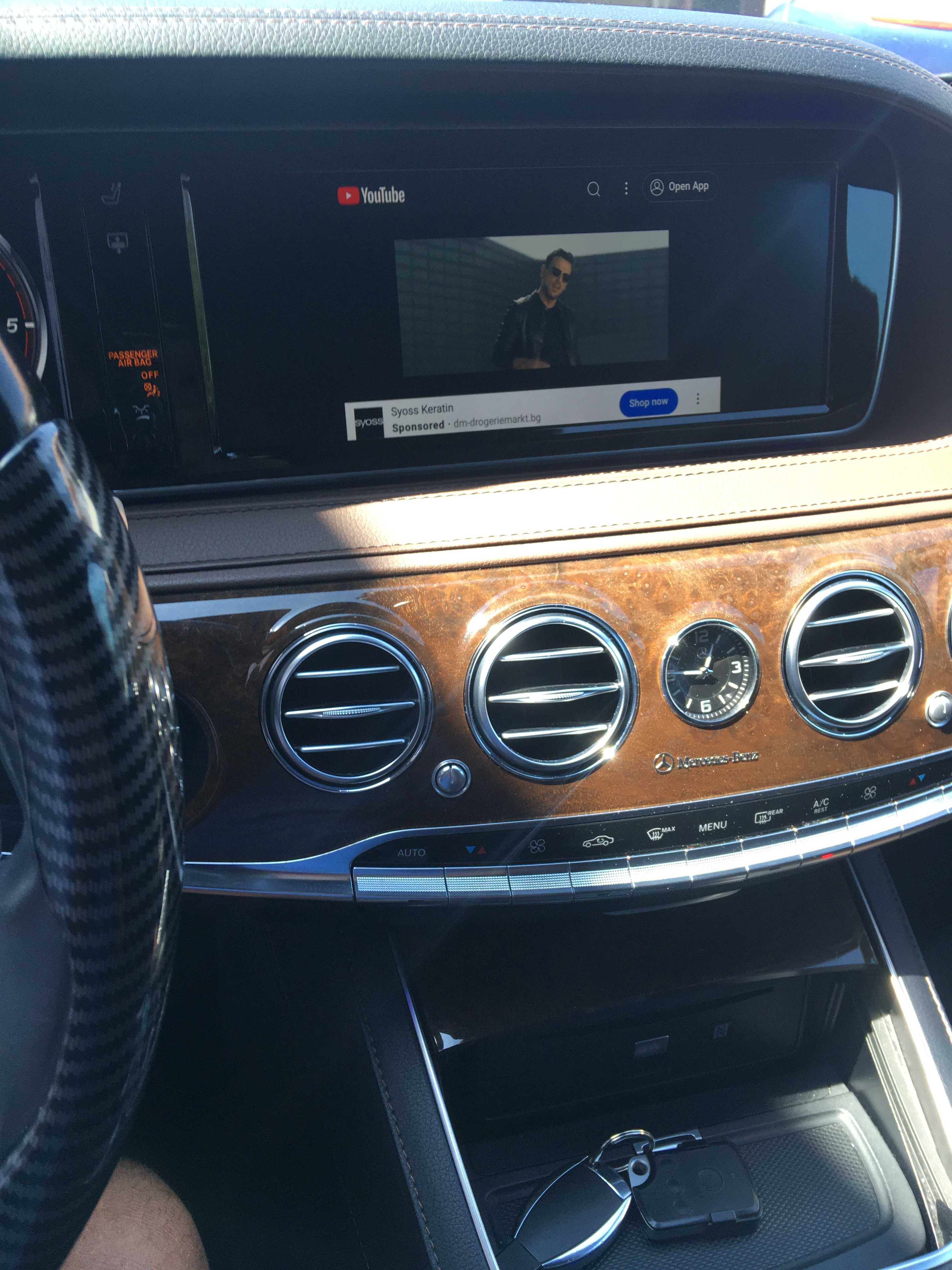 Apple CarPlay S-Class W222 Android Auto Mercedes Benz YouTube TV free