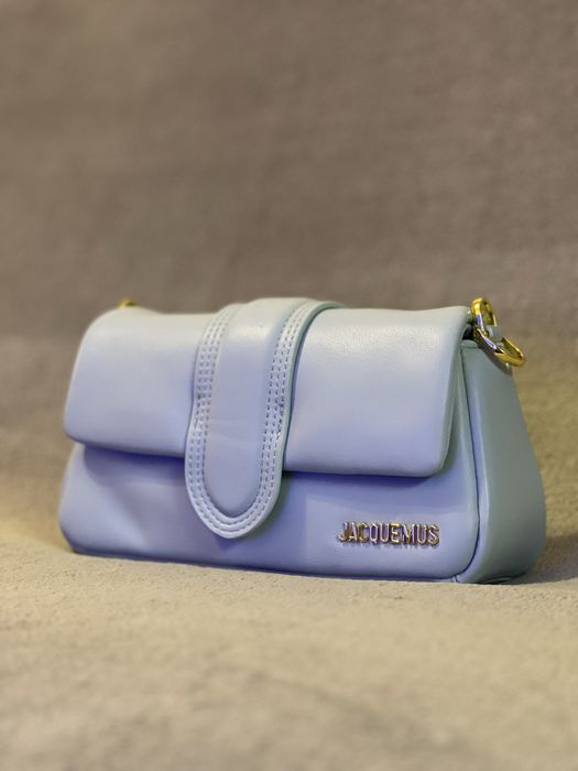 Чанта jacquemus puffy baby blue в бебешко синьо