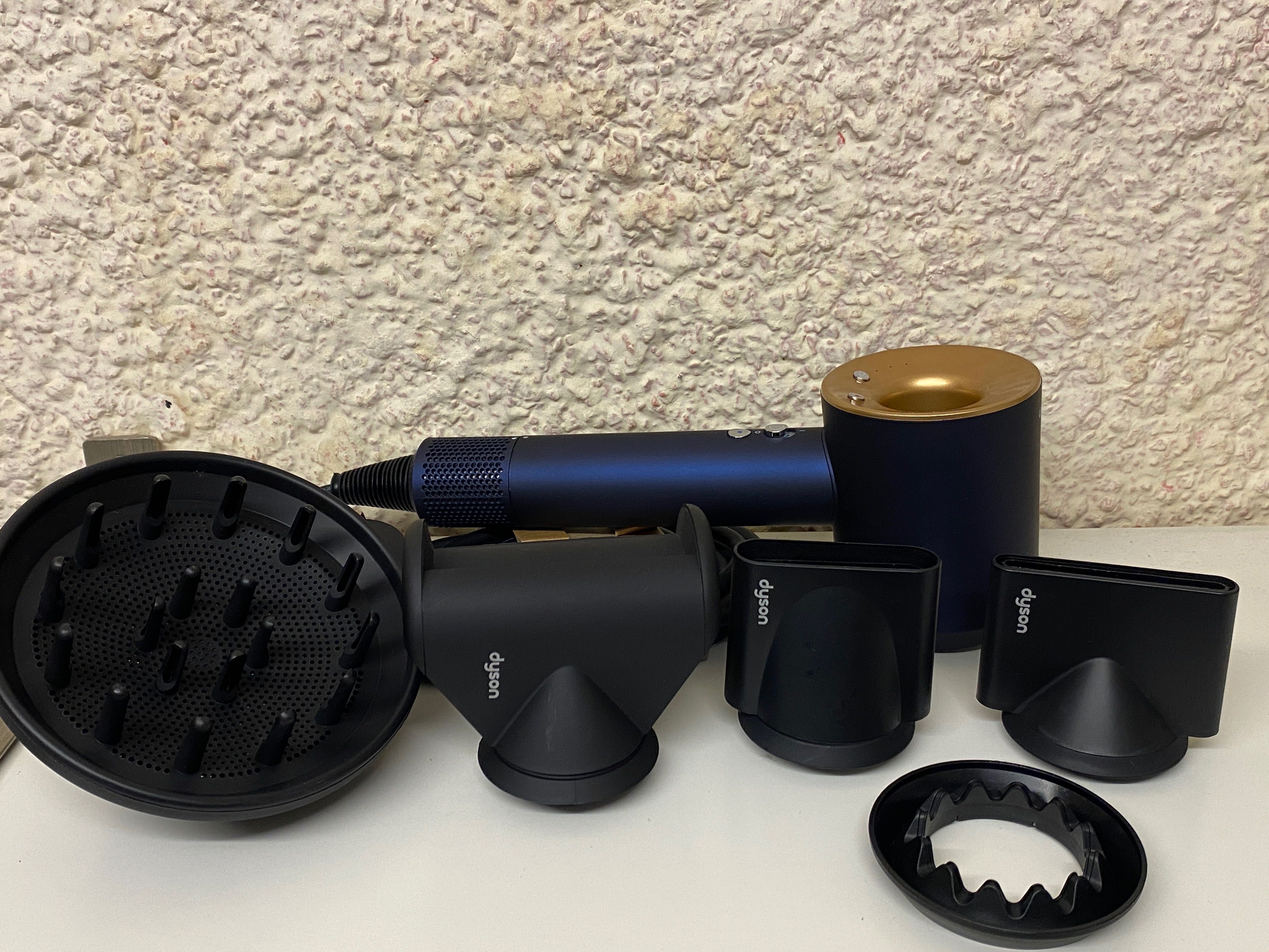 Dyson Supersonic HD08 Blue/Gold Професионален сешоар за коса