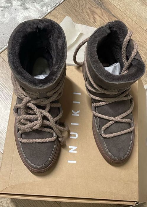 Новые зимние сапоги Inuikii, на  овчине, р 36.5-37, 1