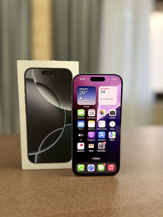 iPhone 16 Pro 256gb White Titanium емкость 100%