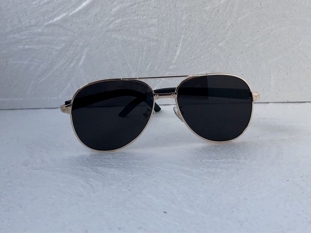 Cartier Мъжки слънчеви очила авиатор 5 цвята черни кафяви сини