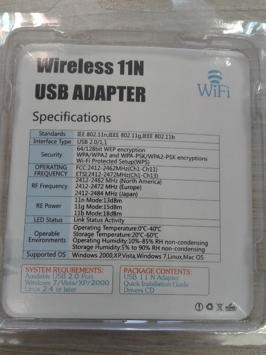 Мини USB Wi-Fi адаптер / Mini USB Wi-Fi Adapter