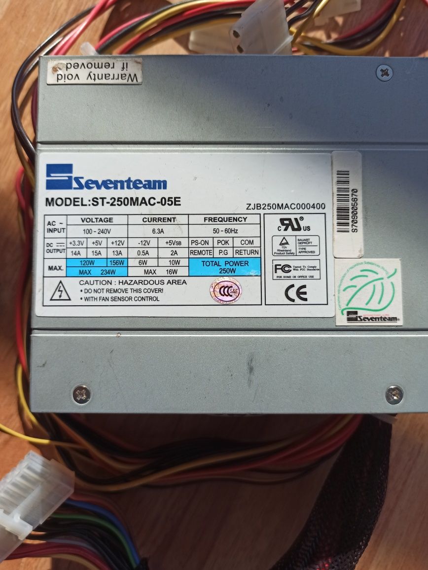 Sursa de alimentare mini PC Seventeam ST-250MAC-05E