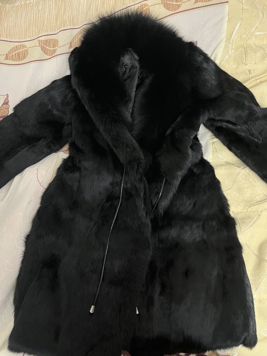 Женская шуба из кролика