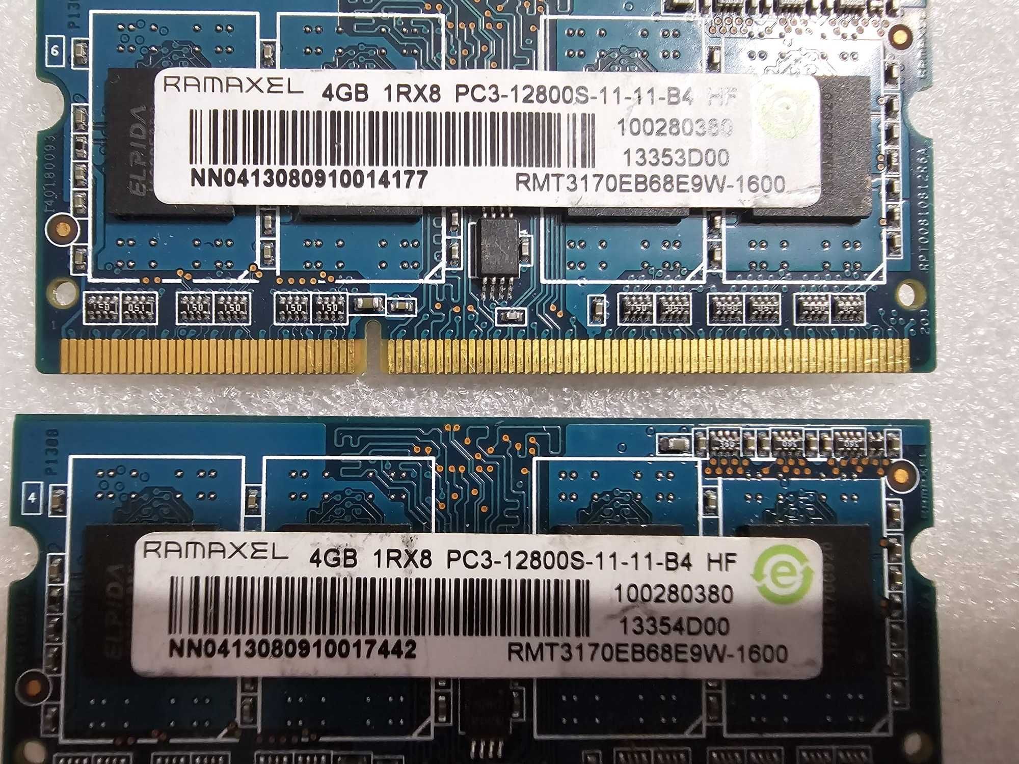 Kit memorie RAM laptop Ramaxel 8GB (2 x 4GB DDR3 1600MHz, 1.5V