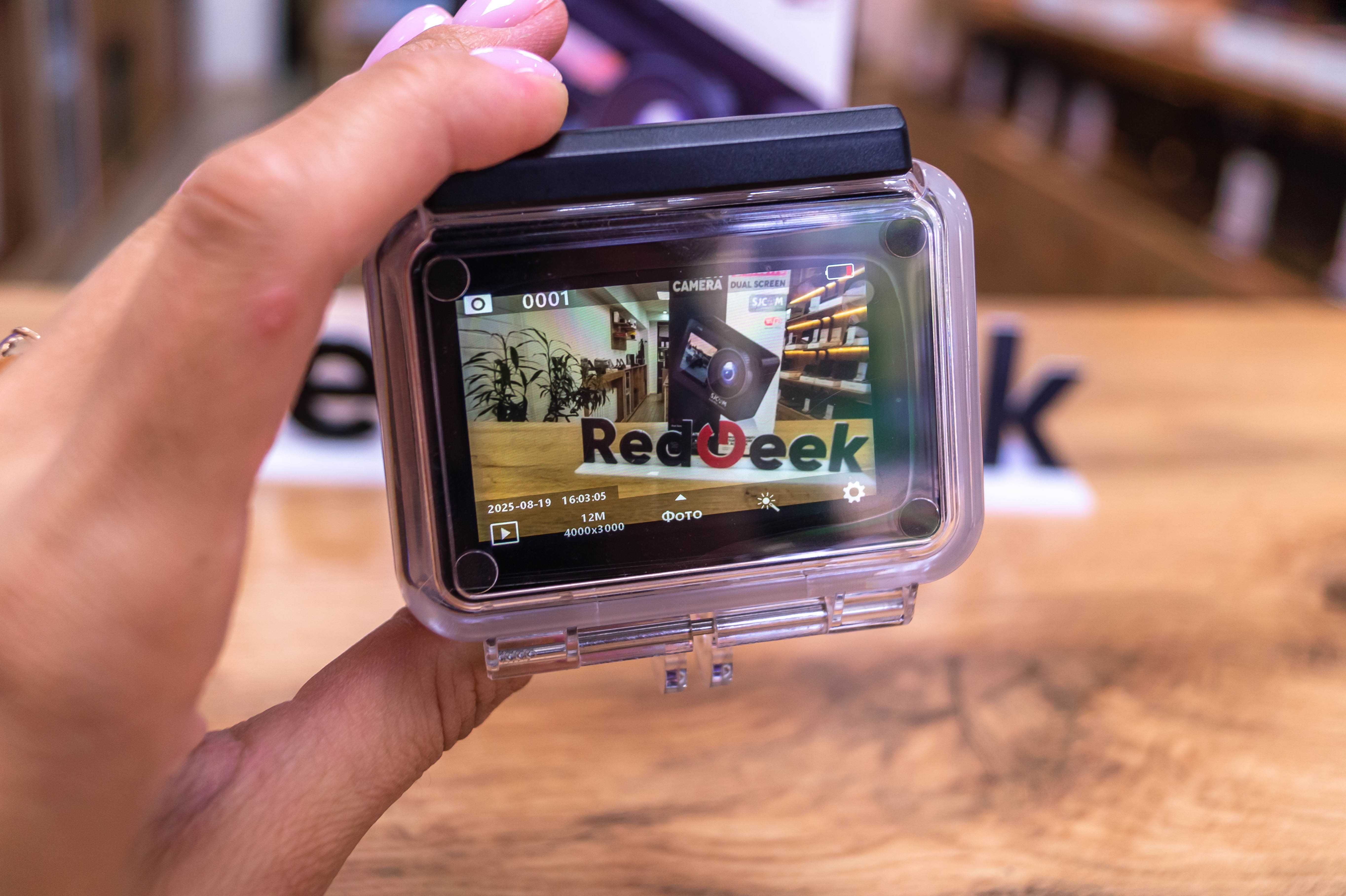 Новая ACTION CAMERA SJ10PRO DUAL SCREEN Распечатанный Магазин Red Geek