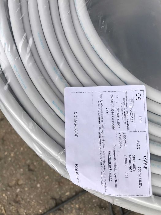 cablu electric  masiv cyy-f 3x1,5mm conductor electric  cyy-f 3x2,5 mm